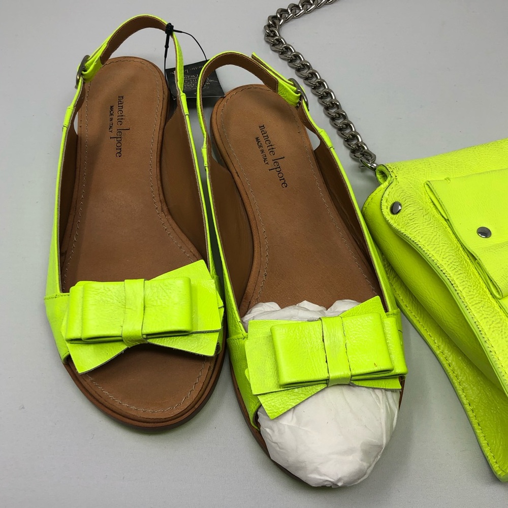 NANETTE LEPORE | NWT Neon Shoes & Purse Set - Picture 3 of 6